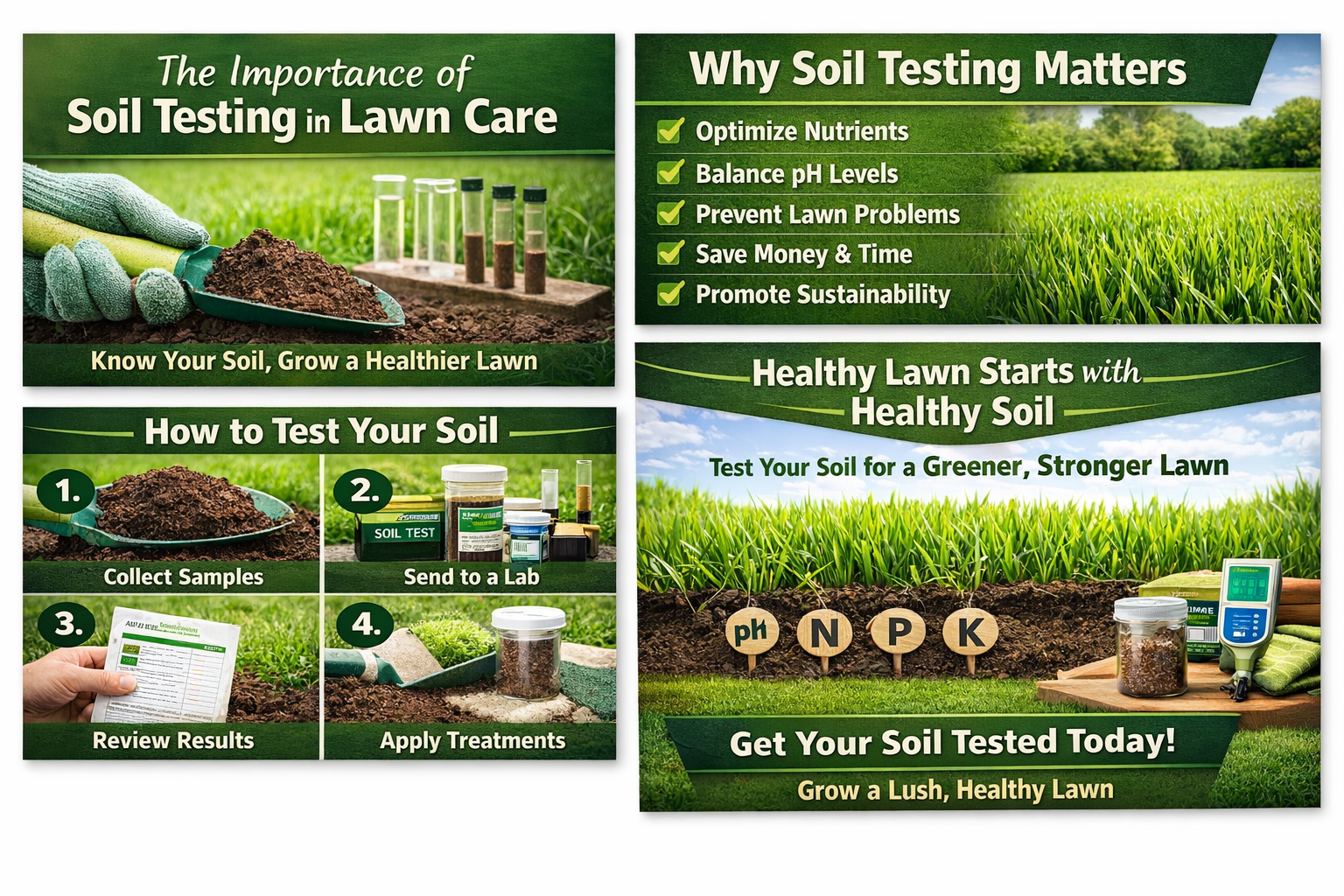 Soil testing for a healthier lawn