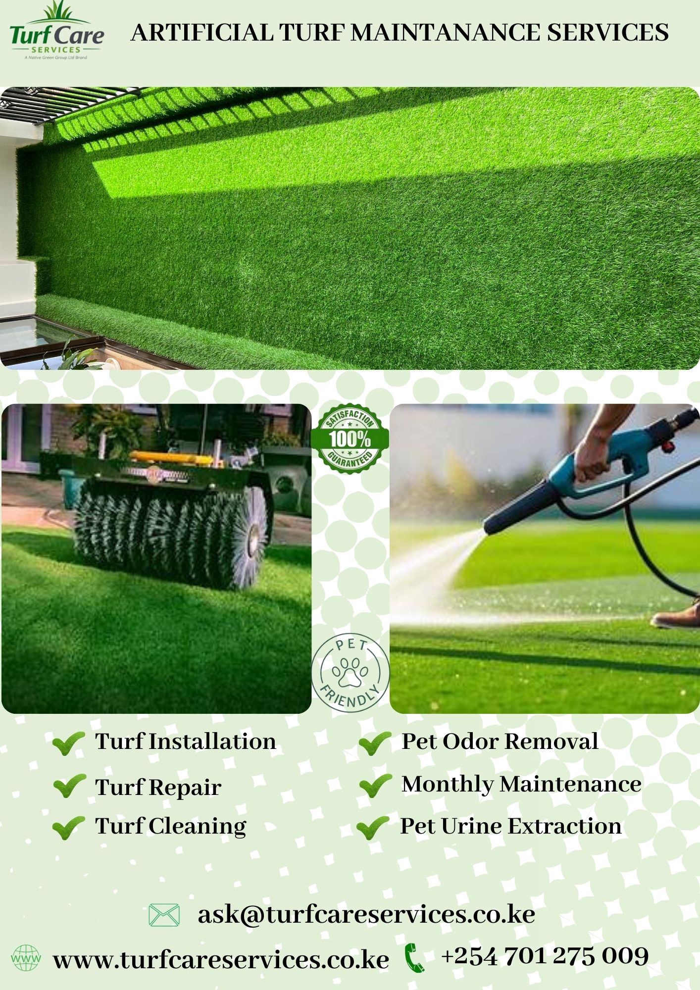 Maintain your artificial turf the right way. Explore a proven maintenance checklist for Kenyan homes, schools, and playgrounds—and learn when to hire professional turf cleaning services in Kenya.